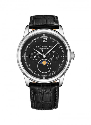Men's Casual Leather Quartz Analog Wrist Watch 898.02