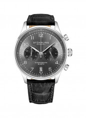 Men's Casual Leather Quartz Chronograph Wrist Watch 896.02