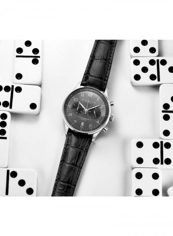 Men's Casual Leather Quartz Chronograph Wrist Watch 896.02