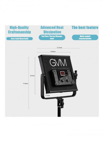 Dimmable LED Video Light White/Black