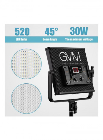 Dimmable LED Video Light White/Black