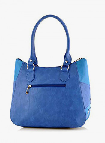 Polyester Blend Shoulder Bag Blue