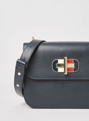 Turnlock Crossbody Bag Desert Sky