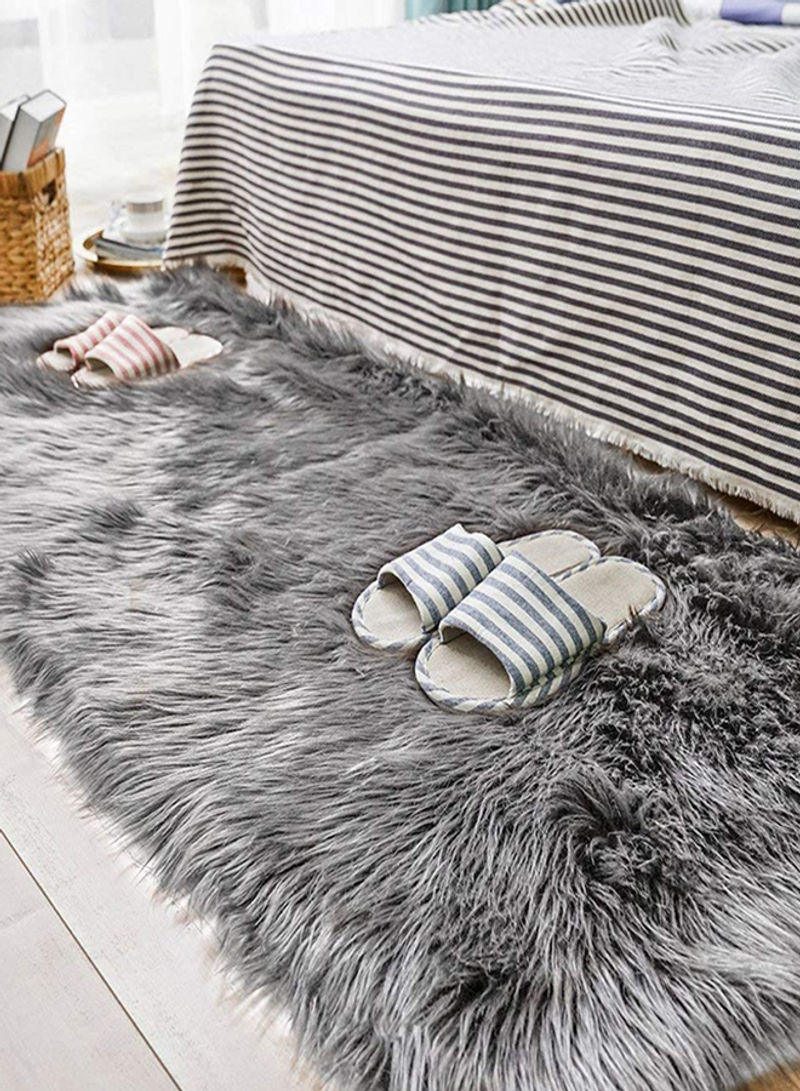 Living Room Floor Rug Grey 80x180centimeter