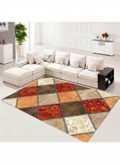 Geometrical Pattern Anti-Skid Carpet Multicolour 140x200centimeter