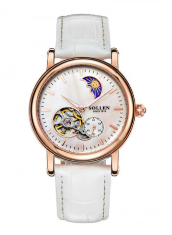 Women's Leather Analog Watch LEN67899