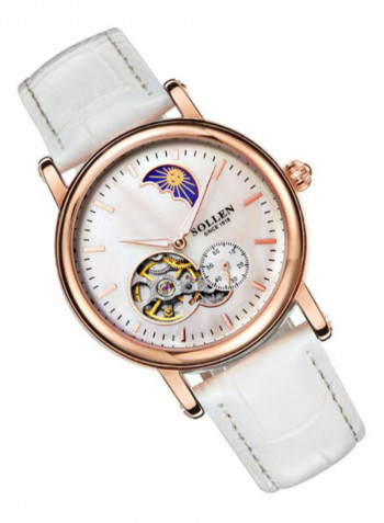 Women's Leather Analog Watch LEN67899