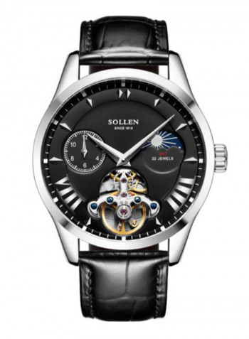 Men's Leather Analog Watch LEN67885