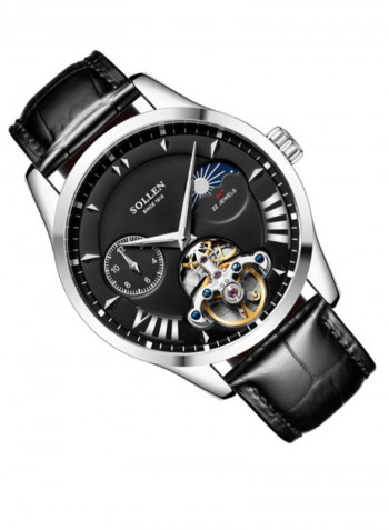 Men's Leather Analog Watch LEN67885