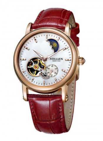 Women's Leather Analog Watch LEN67900