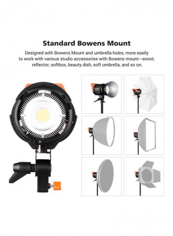 Focus Light  Daylight Dimmable Bowens Mount With Remote Control White