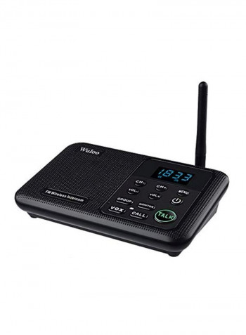 4-Piece Wireless Intercom System Black