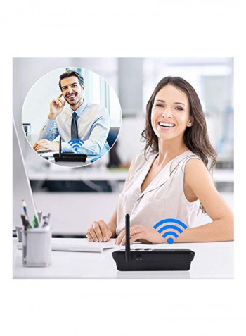 4-Piece Wireless Intercom System Black