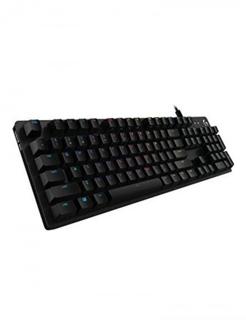 لوحة مفاتيح لوجيتك G512 SE لايت سينك ميكانيكية للألعاب بإضاءة متعددة الألوان RGB مع منفذ USB - لون أسود