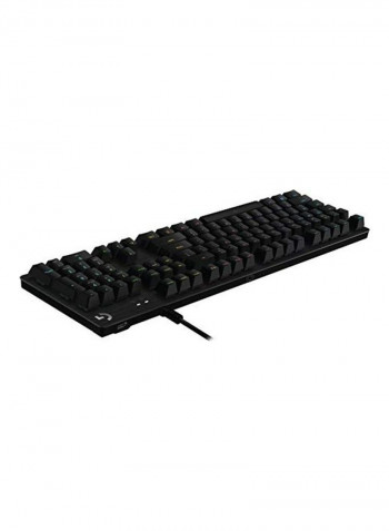 لوحة مفاتيح لوجيتك G512 SE لايت سينك ميكانيكية للألعاب بإضاءة متعددة الألوان RGB مع منفذ USB - لون أسود