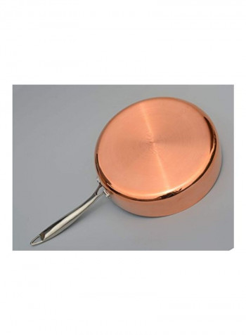 Stainless Steel Saute Pan With Lid Gold/Silver 11inch