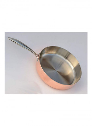 Stainless Steel Saute Pan With Lid Gold/Silver 11inch