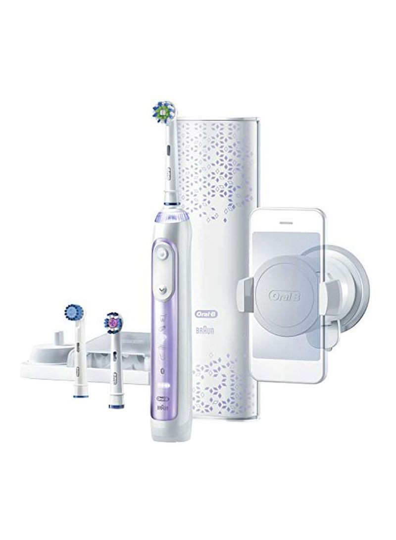 Genius 8000 Electronic Power Rechargeable Toothbrush White/Purple