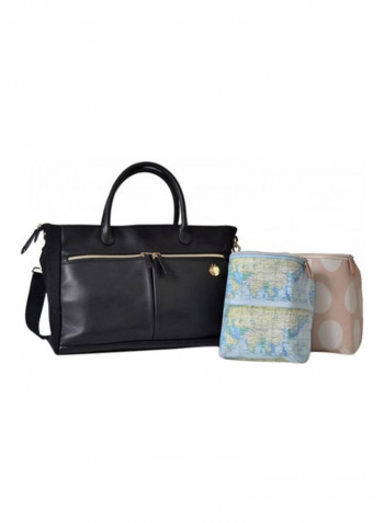 Pacapod Fortuna Diaper Bag - Black