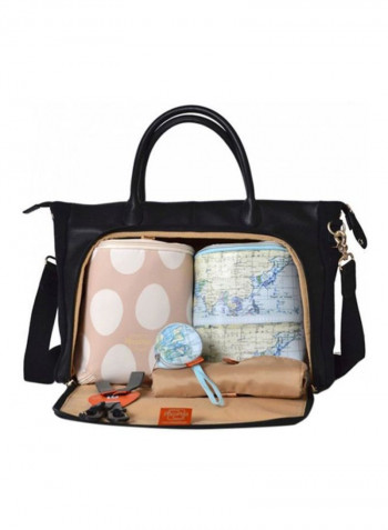 Pacapod Fortuna Diaper Bag - Black