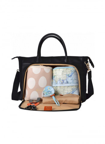 Pacapod Fortuna Diaper Bag - Black