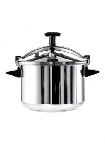 Authentic Pressure Cooker Silver/Black 25.4x27.8x26.2cm