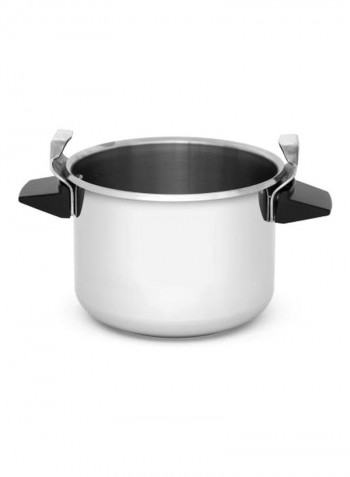 Authentic Pressure Cooker Silver/Black 25.4x27.8x26.2cm