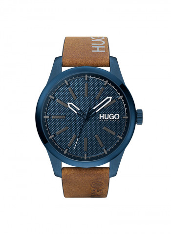 Men's Leather Analog Wrist Watch 1530145