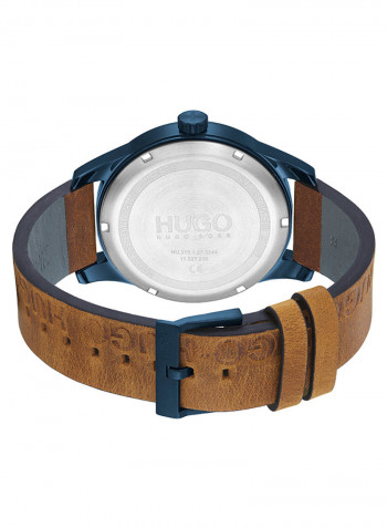 Men's Leather Analog Wrist Watch 1530145