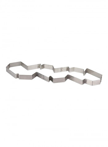 Perforated Tart Ring Silver 16.2x4.8x0.8inch