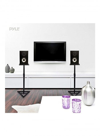 1-Pair Floor Speaker Stand Black