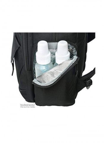 Diaper Backpack With Baby Bag Changing Pad Insulated Pockets