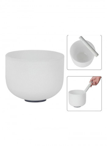 Crystal Singing Bowl With Mallet And Rubber O-Ring