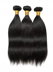 3-Piece Brazilian Wavy Human Hair Weave Natural Black 2X1.02X0.98inch