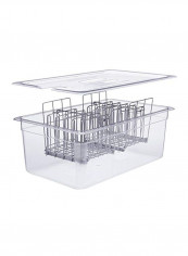 Large Sous Vide Container With Lid Clear/Silver 20.5x8x13inch reviews Large Sous Vide Container With Lid Clear/Silver 20.5x8x13inch