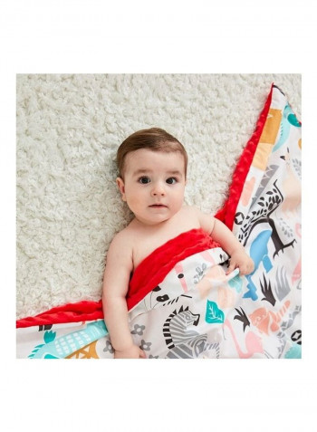 Cartoon Printed Fluffy Baby Blanket
