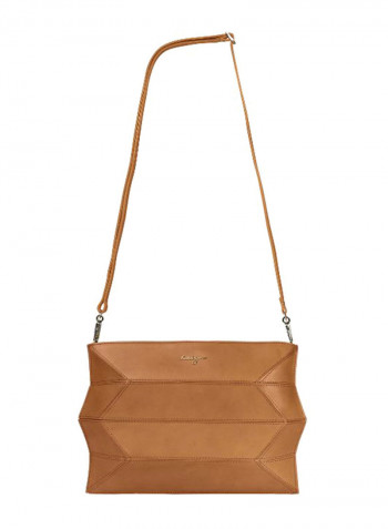 Ascot Leather Tote Handbag Camel