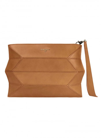 Ascot Leather Tote Handbag Camel