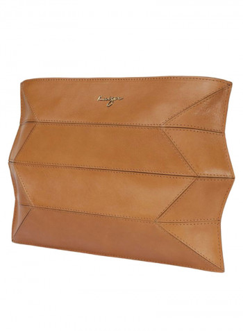 Ascot Leather Tote Handbag Camel