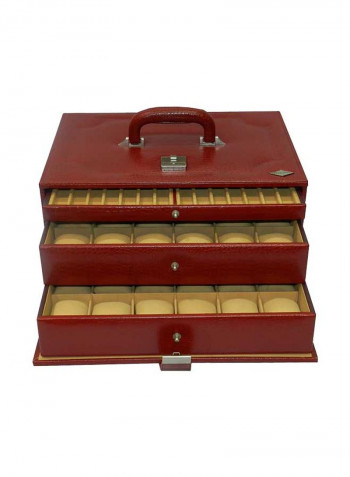 Watch Organizer Box With Pen And Cufflink