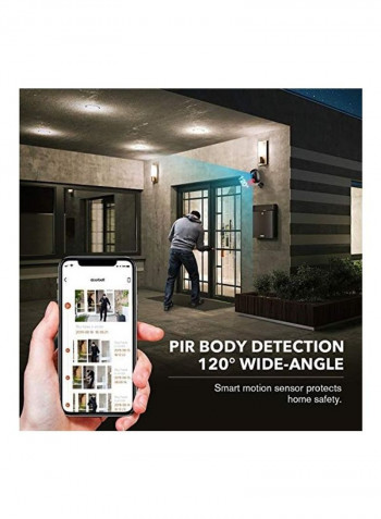 2-Piece Wireless Security Camera Black