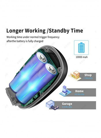 2-Piece Wireless Security Camera Black