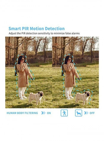 2-Piece Wireless Security Camera Black