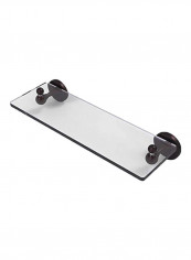 Shadwell Collection Vanity Beveled Edges Glass Shelf Brown/Clear 16inch