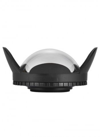 Underwater Camera Fisheye Lens Dome Port Case Shade Cover Black/Yellow/Clear