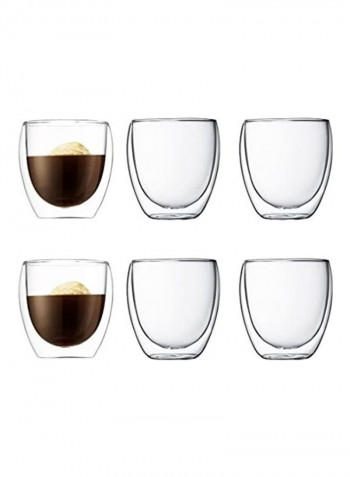 Espresso Cup Set Clear