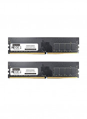 DDR4 (16GBx2) 2666Mhz Udimm 288 Pin Unbuffered Non ECC Desktop Memory Module Ram Upgrade Kit 32GB Black