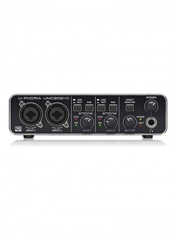 USB Audio Interface And Condenser Microphone With Studio Headphone Set U-PHORIA STUDIO PRO Black/White