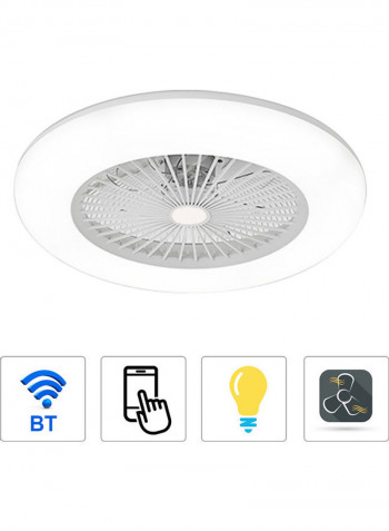 BT Connection Ceiling Fan LED Lights With Remote Control White