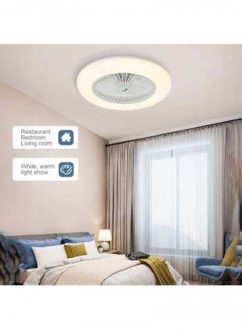 BT Connection Ceiling Fan LED Lights With Remote Control White